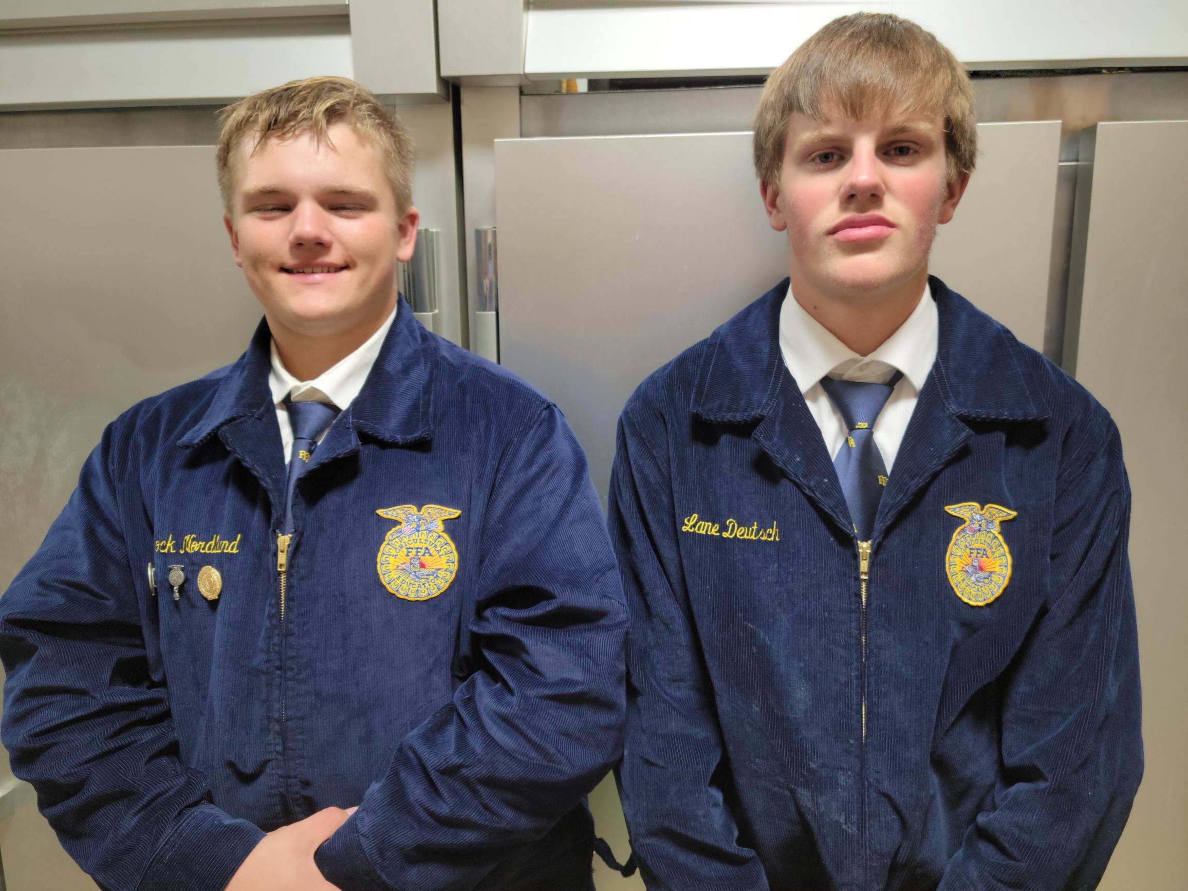 Two dedicated FFA students join the rest of the team after football practice\.