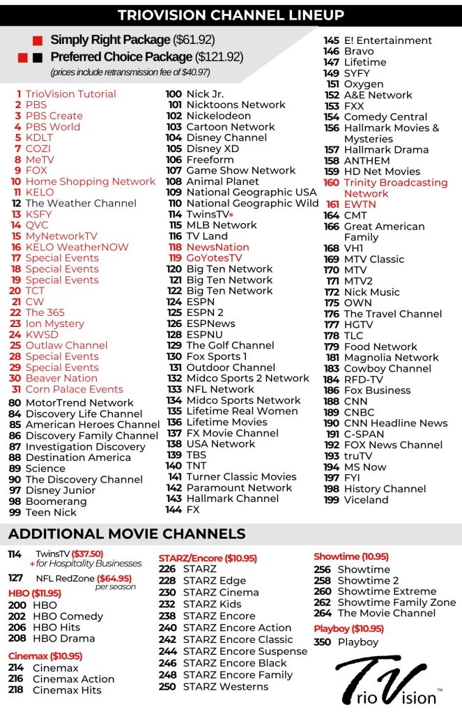 Channel Lineup Website 11\.10