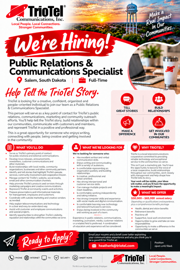 TrioTel Communications Specialist Recruitment Flyer \(1\)